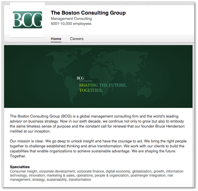 B2B LinkedIn Marketing - Boston Consulting Group