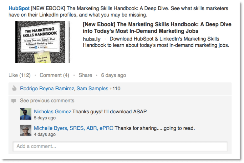 B2B LinkedIn Marketing - Hubspot