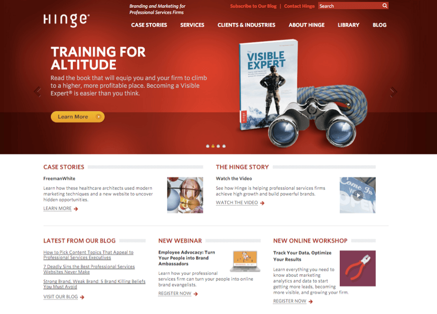 showcase content on your website homepage